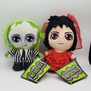 BEETLEJUICE Warner Bros. 8" BEETLEJUICE‎ & LYDIA Plush Jazwares 2025